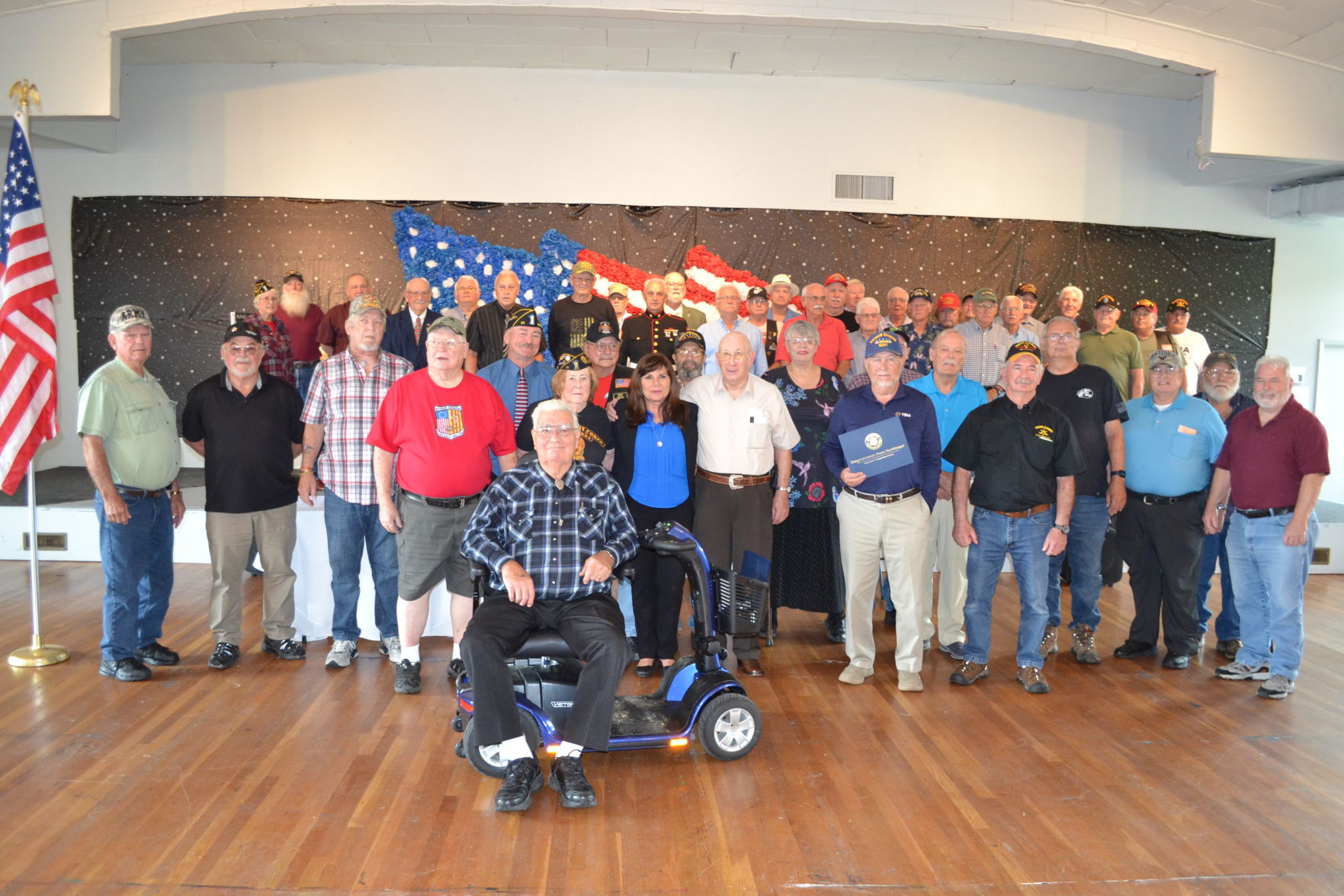 Harshbarger honors Hawkins Vietnam Vets during ceremony at Post 21